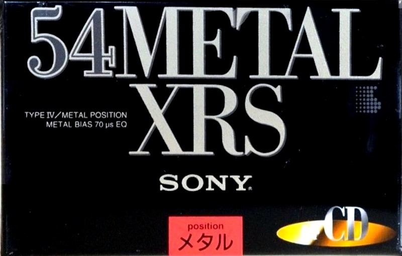 Compact Cassette Sony Metal-XRS 54 Type IV Metal 1994 Japan