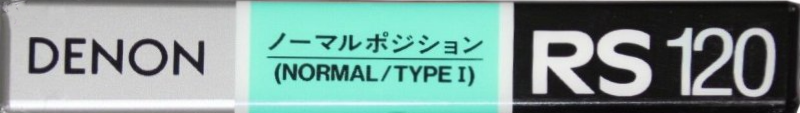 Compact Cassette Denon RS 120 "RS120W" Type I Normal 1991 Japan