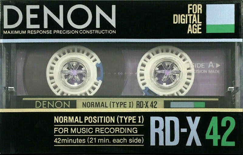 Compact Cassette Denon RD-X 42 Type I Normal 1986 Japan