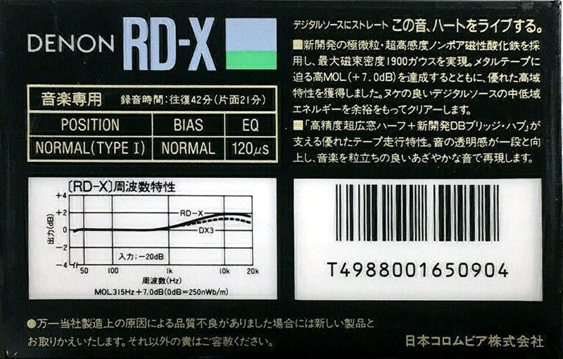 Compact Cassette: Nippon Columbia / Denon Denon - RD-X 42