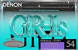 Compact Cassette Denon GR-Is 54 Type I Normal 1992 Japan