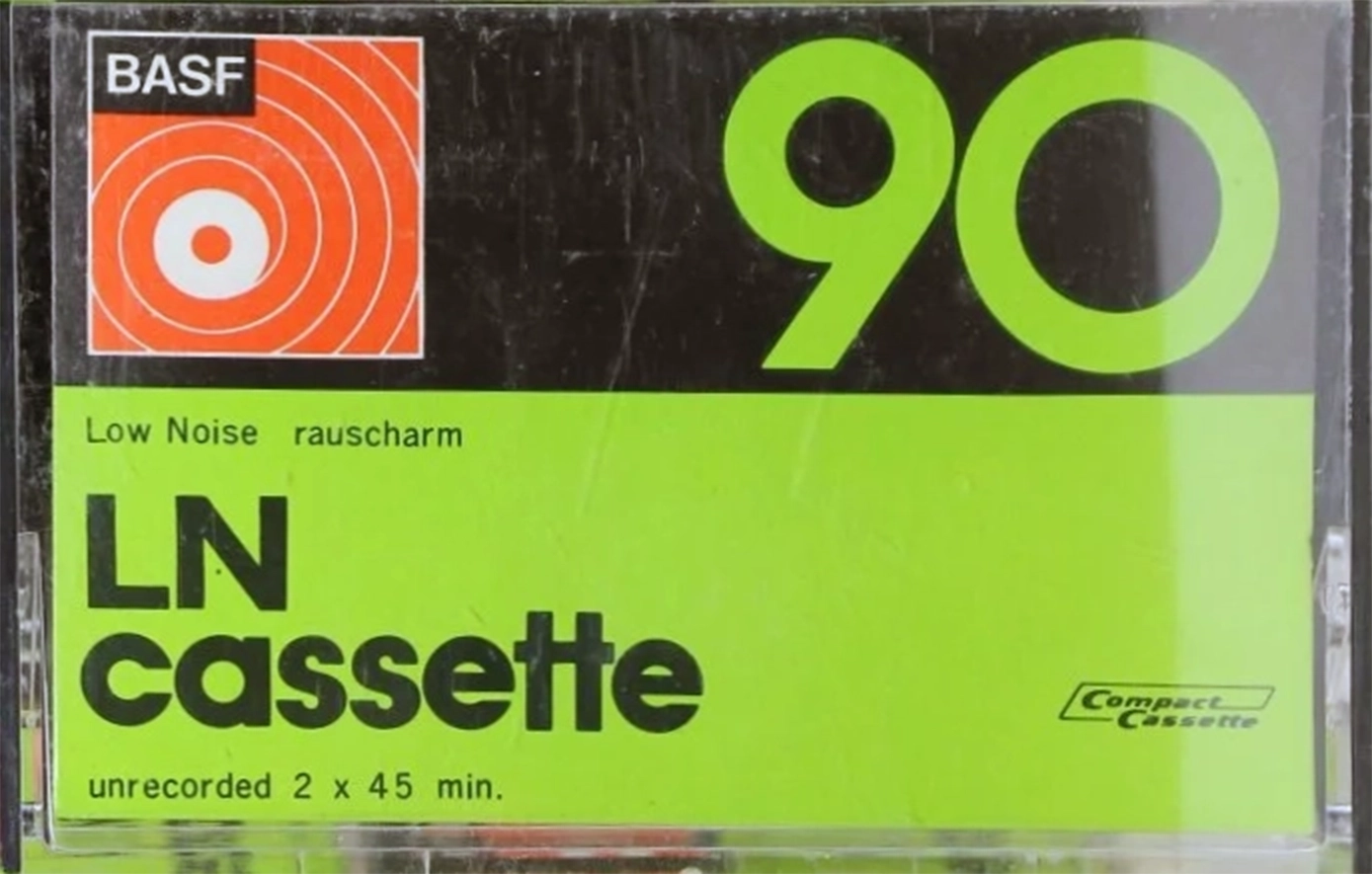 Compact Cassette BASF LN 90 Type I Normal 1974 Japan