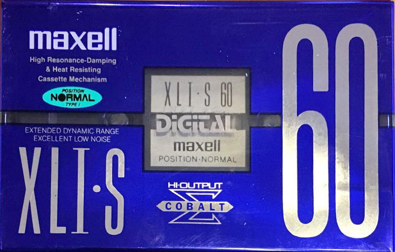Compact Cassette Maxell XLI-S 60 "XLI-S 60(E)" Type I Normal 1995 Japan