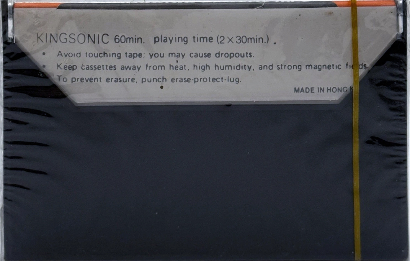 Compact Cassette Kingsonic 60 Type I Normal 1978 Hong Kong