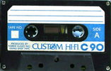 Compact Cassette Costum Hi Fi 90 "Discount Centers" Type I Normal USA