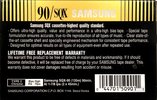Compact Cassette Samsung SQX 90 Type II Chrome USA