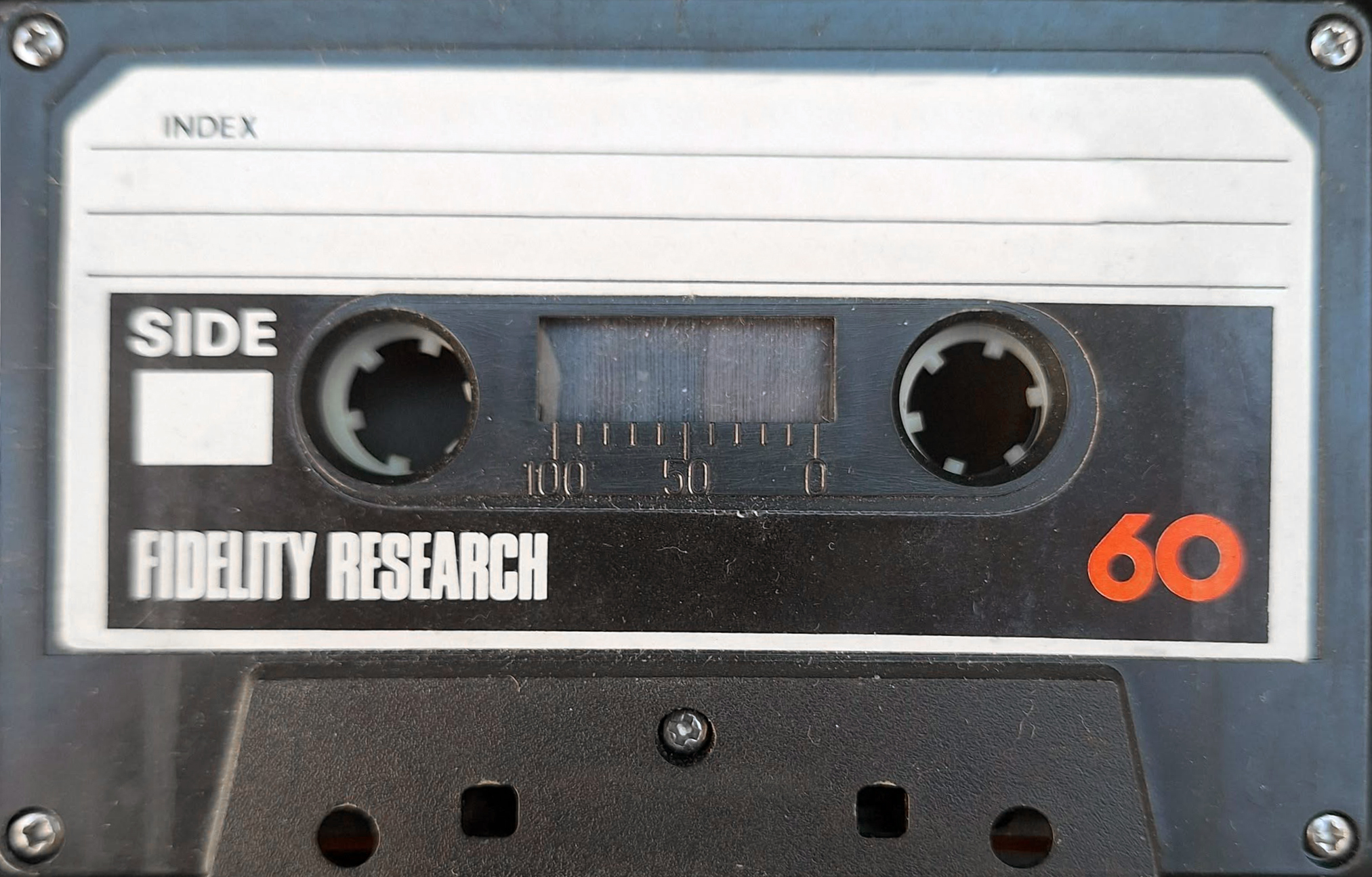Compact Cassette Fidelity 60 "Research" Type I Normal Unknown Country