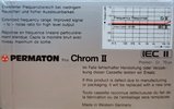 Compact Cassette Permaton Chrom II 60 Type II Chrome 1984 Europe