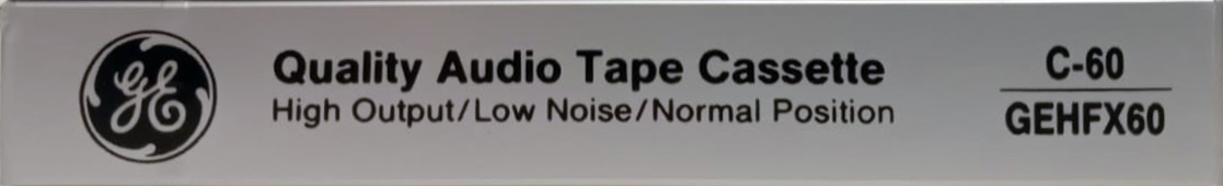Compact Cassette GE / General Electric GE-HFX 60 Type I Normal 1988 USA