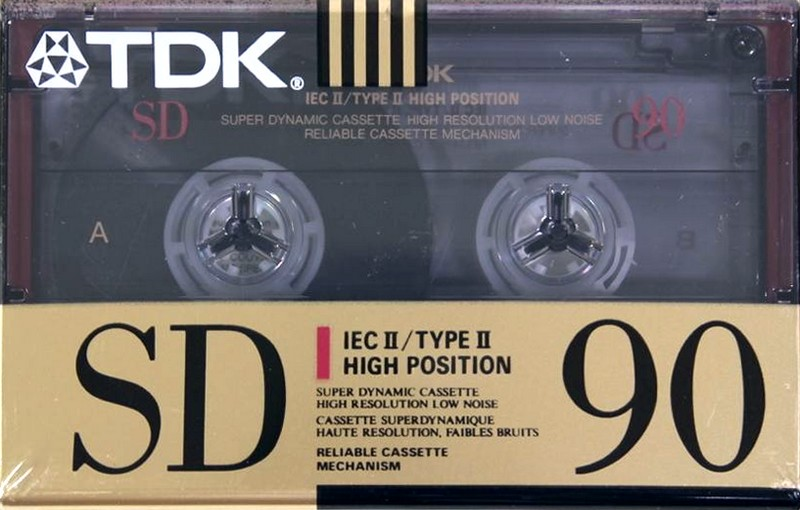 Compact Cassette TDK SD 90 Type II Chrome 1990 North America