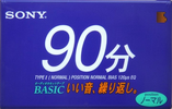 Compact Cassette Sony Basic 90 Type I Normal 2000 Japan