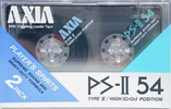 2 pack AXIA PS-II / PS-2 54 Type II Chrome 1985 Japan