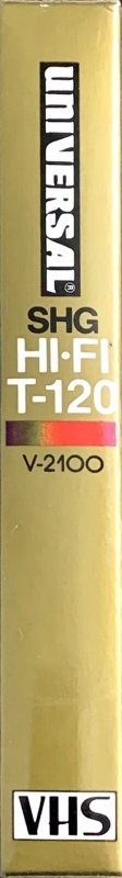 VHS, Video Home System Universal SHG 120 Type I Normal 1990 USA