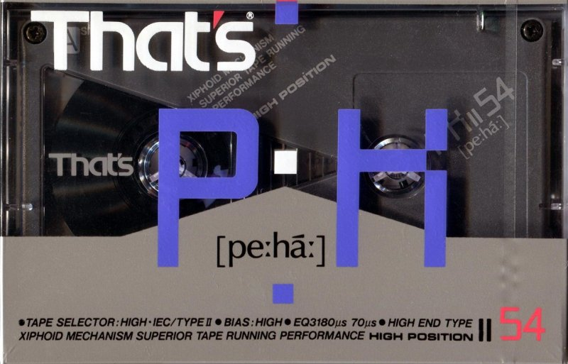 Compact Cassette Thats PH-II 54 Type II Chrome 1988 Japan