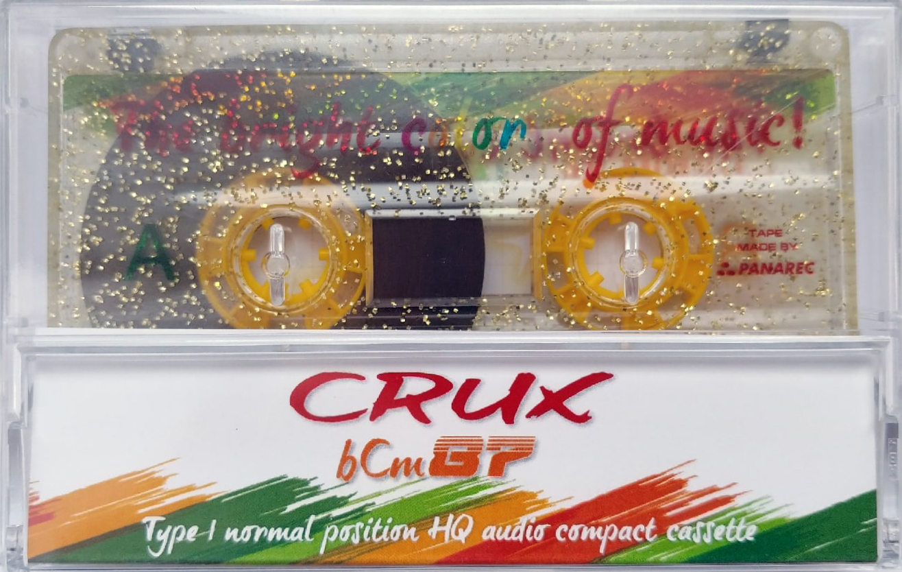 Compact Cassette CRUX bCm 87 "glitter" Type I Normal 2022 Worldwide