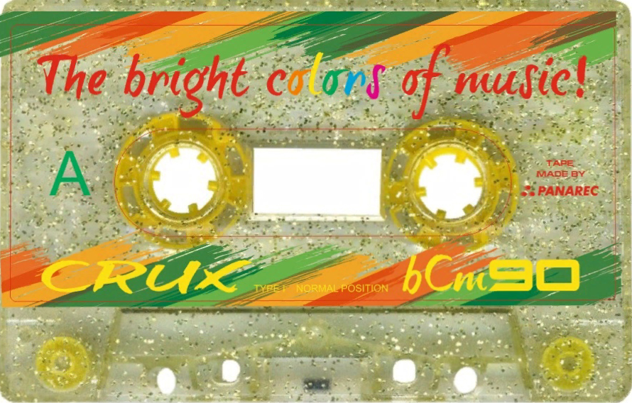 Compact Cassette CRUX bCm 87 "glitter" Type I Normal 2022 Worldwide