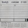Compact Cassette Scotch Chrome 120 Type II Chrome 1973 Europe
