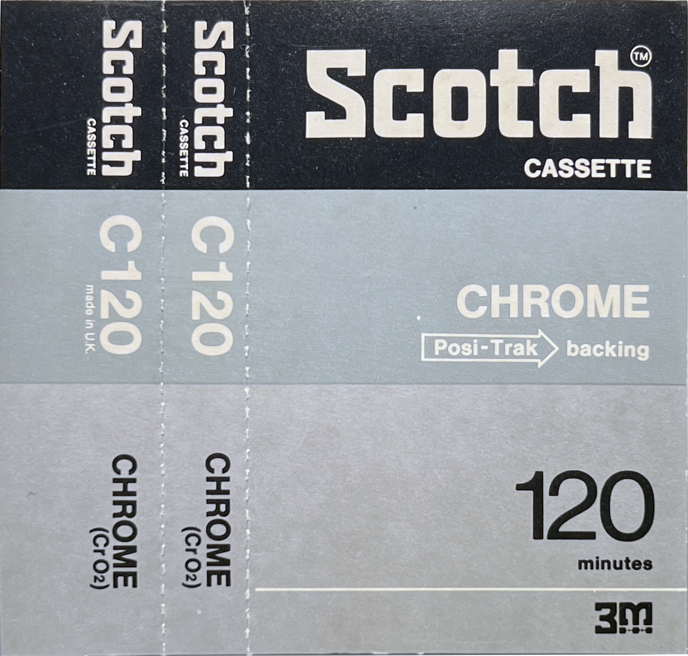 Compact Cassette Scotch Chrome 120 Type II Chrome 1973 Europe