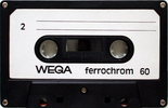 Compact Cassette Wega 60 Type III Ferro Chrome 1980 Germany