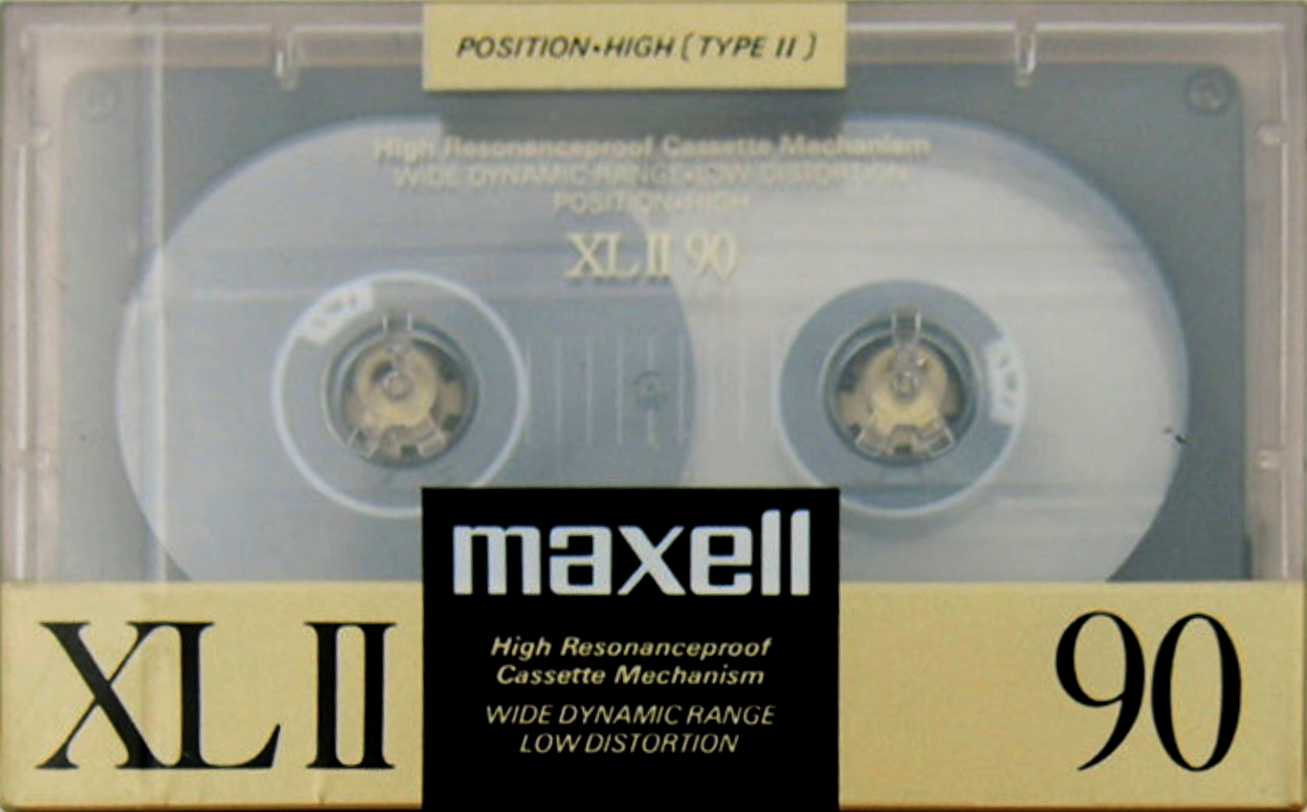 Compact Cassette Maxell XLII 90 Type II Chrome 1988 Japan
