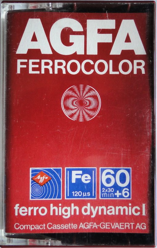 Compact Cassette AGFA Ferrocolor 60+6 Type I Normal 1979 Europe