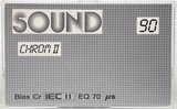 Compact Cassette Sound 90 Type II Chrome 1988 Europe