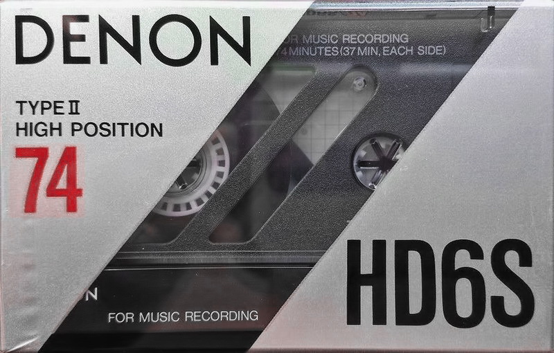 Compact Cassette Denon HD6S 74 Type II Chrome 1990 Europe