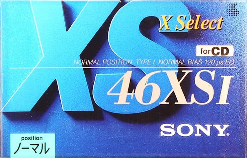 Compact Cassette Sony X Select 46 "C-46XS1" Type I Normal 1994 Japan