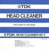 Compact Cassette TDK "HC-1" Cleaning Cassette 1982 Worldwide