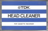 Compact Cassette TDK "HC-1" Cleaning Cassette 1982 Worldwide