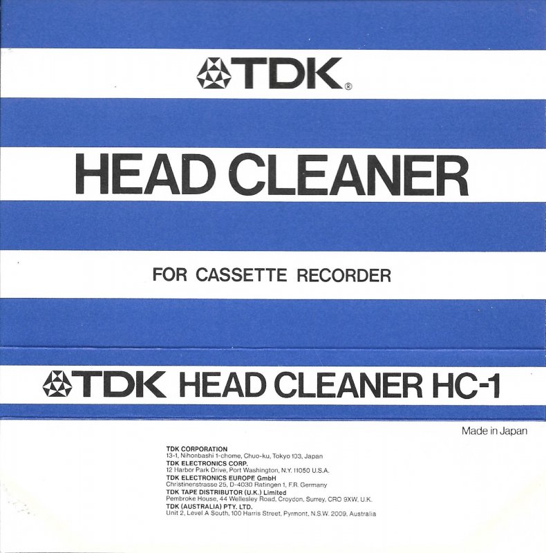 Compact Cassette: TDK  -  