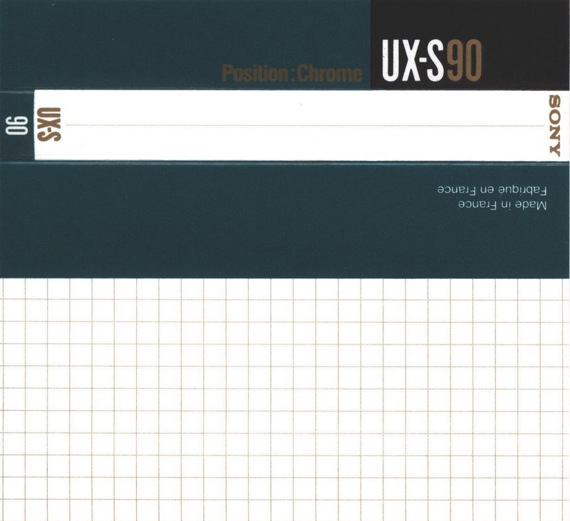 Compact Cassette Sony UX-S 90 "UX-S90c" Type II Chrome 1990 Europe