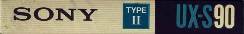 Compact Cassette Sony UX-S 90 "UX-S90c" Type II Chrome 1990 Europe