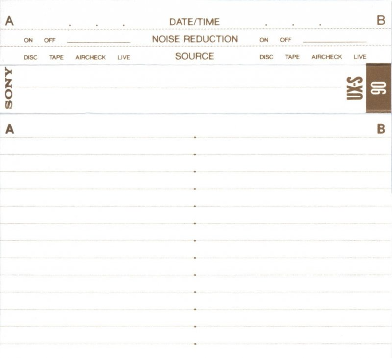 Compact Cassette: Sony  - UX-S 90