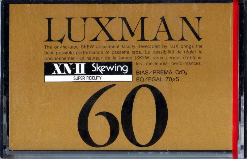 Compact Cassette Luxman XN-II 60 Type II Chrome 1983 Worldwide