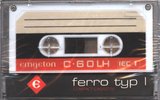 Compact Cassette Emgeton LH 60 Type I Normal 1989 Czechoslovakia