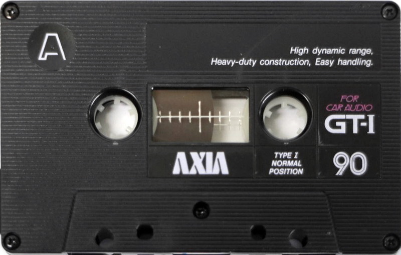 Compact Cassette AXIA GT-I 90 "For Car Audio" Type I Normal 1985 Japan