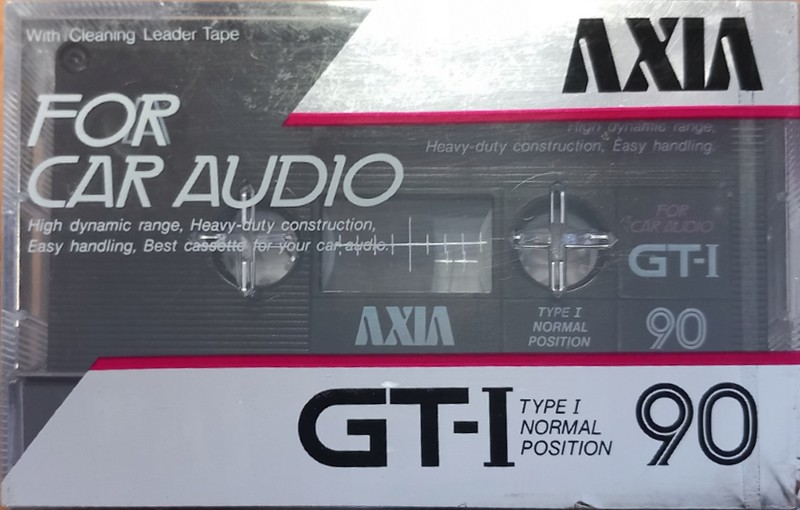 Compact Cassette AXIA GT-I 90 "For Car Audio" Type I Normal 1985 Japan