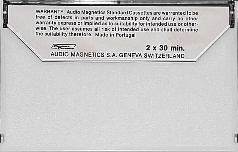 Compact Cassette:  Audio Magnetics - Standard 60