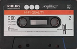 Compact Cassette Philips Chromium 60 "Hi-Fi Quality" Type II Chrome 1975 Europe