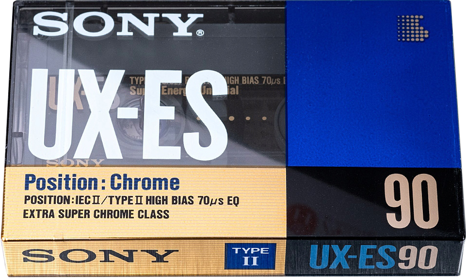 Compact Cassette Sony UX-ES 90 "UX-ES90c" Type II Chrome 1990 Europe