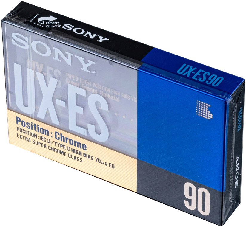 Compact Cassette Sony UX-ES 90 "UX-ES90c" Type II Chrome 1990 Europe