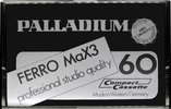 Compact Cassette Palladium Ferro MaX3 60 Type I Normal 1981 Europe