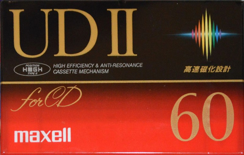 Compact Cassette Maxell UDII / UD2 60 "UD2-60(F)" Type II Chrome 1992 Japan