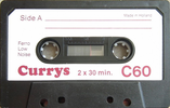 Compact Cassette Currys Standard 60 Type I Normal 1978 UK