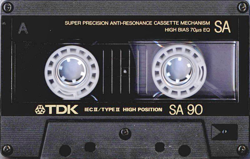 Compact Cassette TDK SA 90 Type II Chrome 1988 North America