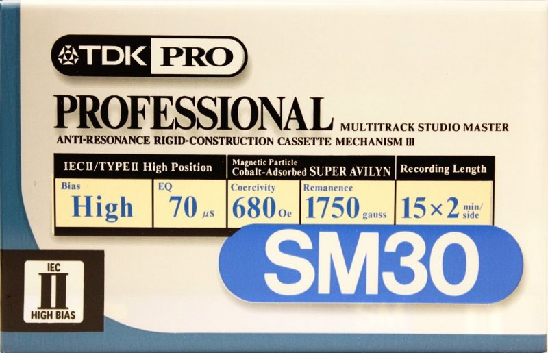 Compact Cassette: TDK  - Pro SM 30