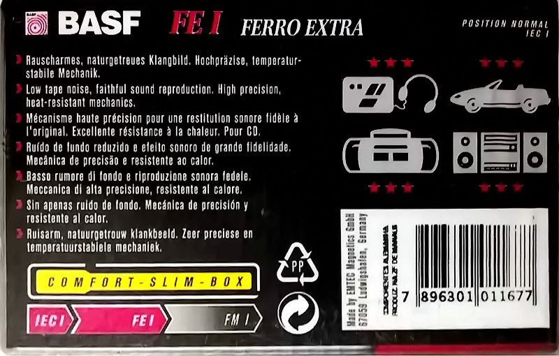 Compact Cassette: BASF  - FE I 90