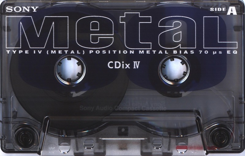 Compact Cassette Sony CDix IV 60 "C-60CDX4E" Type IV Metal 1997 Japan