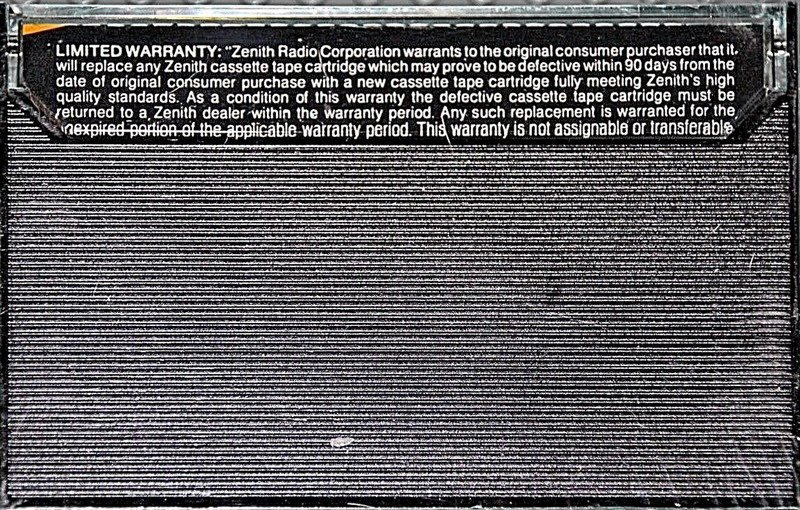 Compact Cassette: Unknown Zenith -  120